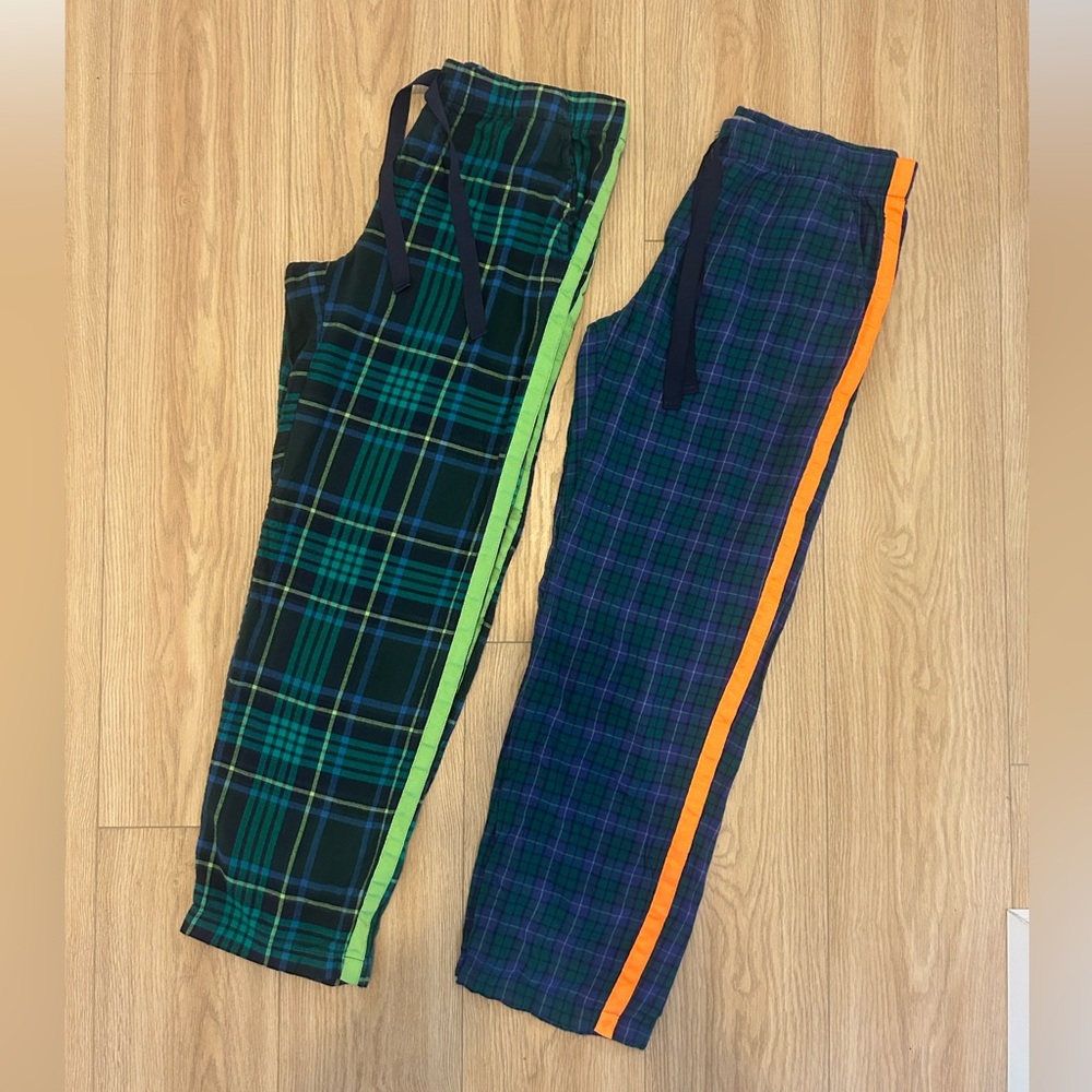 Aerie Blue and Green Plaid Pajama Pants